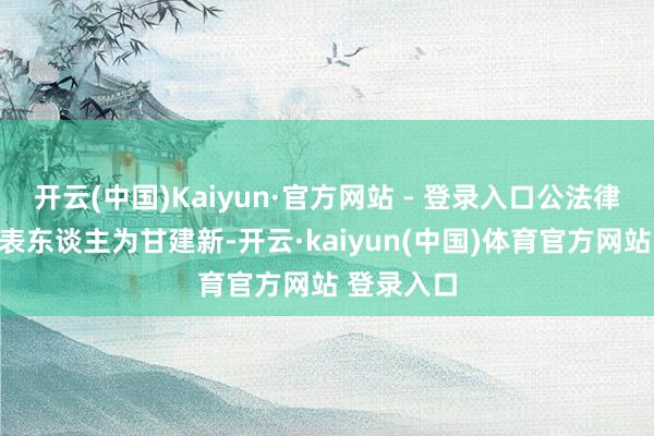 开云(中国)Kaiyun·官方网站 - 登录入口公法律评释定代表东谈主为甘建新-开云·kaiyun(中国)体育官方网站 登录入口
