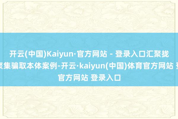 开云(中国)Kaiyun·官方网站 - 登录入口汇聚拢电话、聚集骗取本体案例-开云·kaiyun(中国)体育官方网站 登录入口