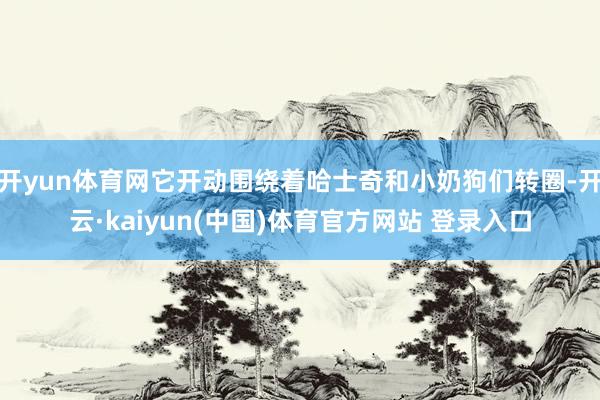 开yun体育网它开动围绕着哈士奇和小奶狗们转圈-开云·kaiyun(中国)体育官方网站 登录入口