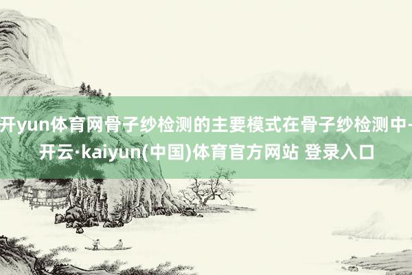 开yun体育网骨子纱检测的主要模式在骨子纱检测中-开云·kaiyun(中国)体育官方网站 登录入口