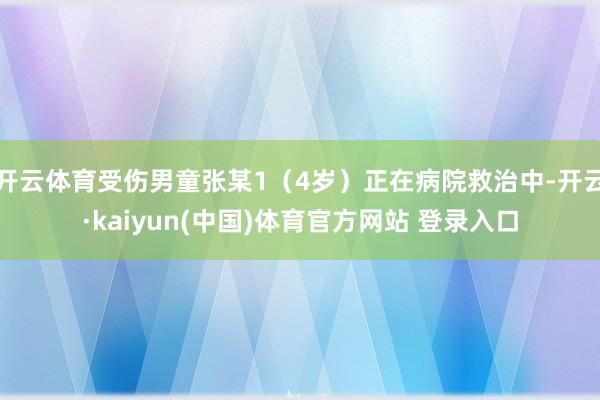 开云体育受伤男童张某1（4岁）正在病院救治中-开云·kaiyun(中国)体育官方网站 登录入口